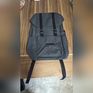 Open Story Fitted Flap Backpack Grey